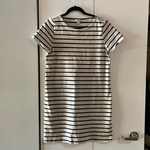 J crew factory striped t-shirt dress